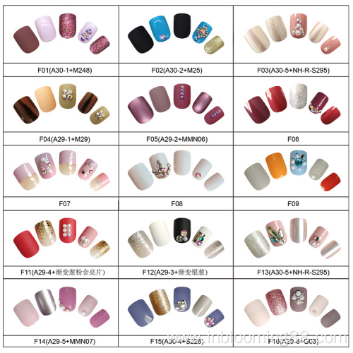 Wholesale 24 Extension Press on Nails For Girls